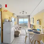 Apartmán T2 Terrasse Vue Panoramique, Piscine, Parking, Wifi, 2 Tv Connectees, Netflix, Clim, Ascenseur, Barbecue Sète