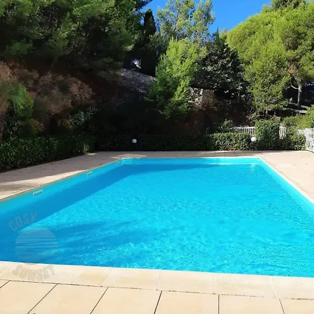 T2 Terrasse Vue Panoramique, Piscine, Parking, Wifi, 2 Tv Connectees, Netflix, Clim, Ascenseur, Barbecue Apartmán *