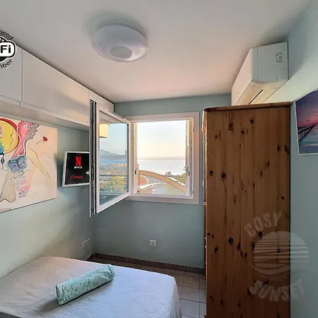 Apartmán T2 Terrasse Vue Panoramique, Piscine, Parking, Wifi, 2 Tv Connectees, Netflix, Clim, Ascenseur, Barbecue Sète